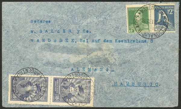 Lot 1105 - Argentina postal history - Guillermo Jalil - Philatino Auction # 2632 ARGENTINA: Great general auction with very low starts! Lot 1105 - Argentina postal history - Guillermo Jalil - Philatino Auction # 2632 ARGENTINA: Great general auction with very low starts!