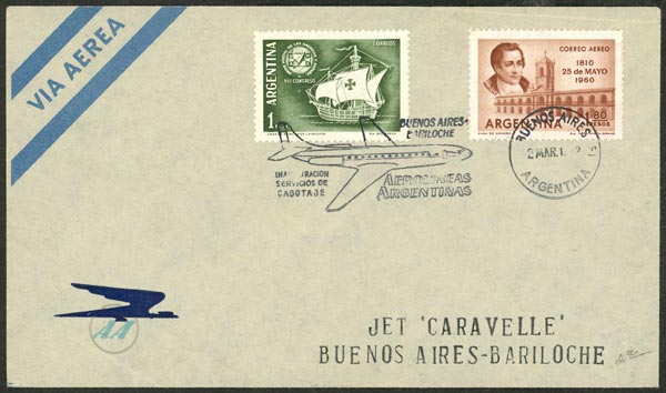 Lot 1135 - Argentina postal history -  Guillermo Jalil - Philatino Auction # 2632 ARGENTINA: Great general auction with very low starts!