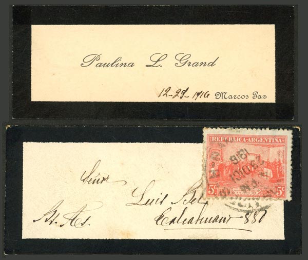 Lot 1092 - Argentina postal history -  Guillermo Jalil - Philatino Auction # 2632 ARGENTINA: Great general auction with very low starts!