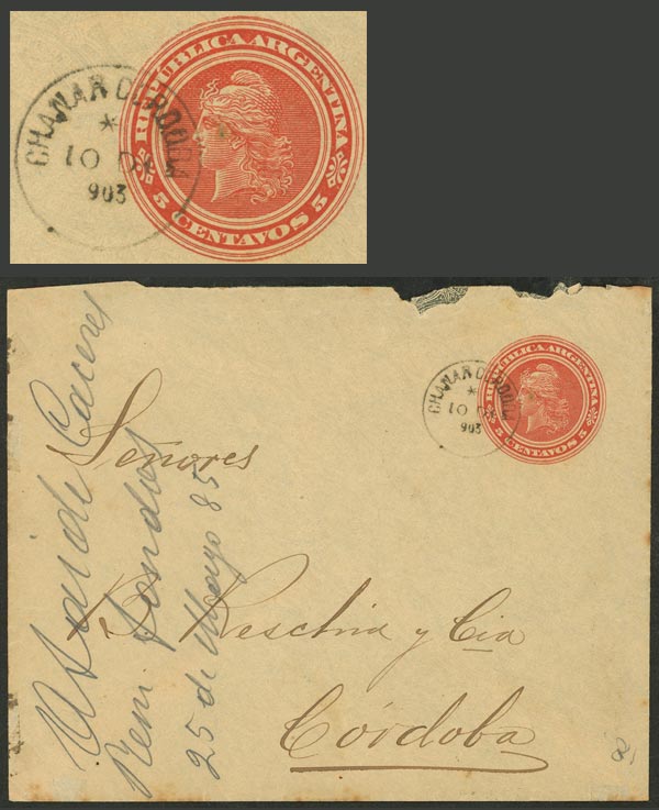 Lot 1078 - Argentina postal history -  Guillermo Jalil - Philatino Auction # 2632 ARGENTINA: Great general auction with very low starts!
