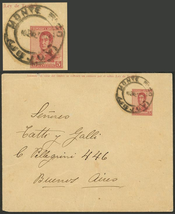 Lot 1093 - Argentina postal history -  Guillermo Jalil - Philatino Auction # 2632 ARGENTINA: Great general auction with very low starts!