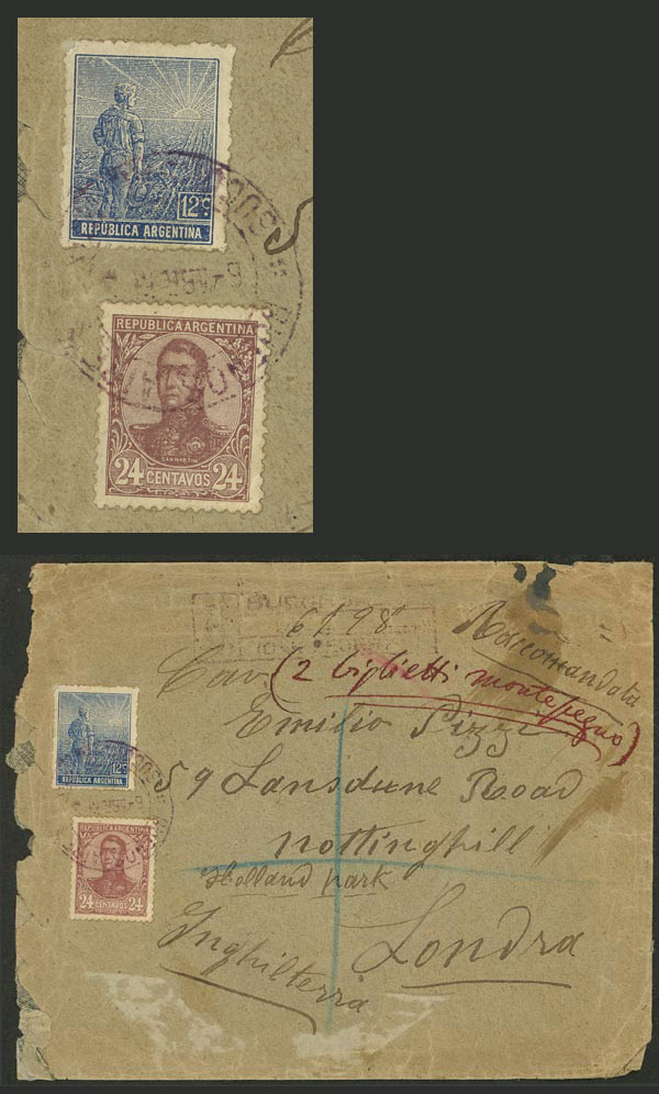 Lot 1089 - Argentina postal history -  Guillermo Jalil - Philatino Auction # 2632 ARGENTINA: Great general auction with very low starts!