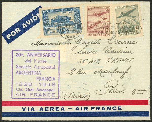 Lot 1117 - Argentina postal history - Guillermo Jalil - Philatino Auction # 2632 ARGENTINA: Great general auction with very low starts! Lot 1117 - Argentina postal history - Guillermo Jalil - Philatino Auction # 2632 ARGENTINA: Great general auction with very low starts!