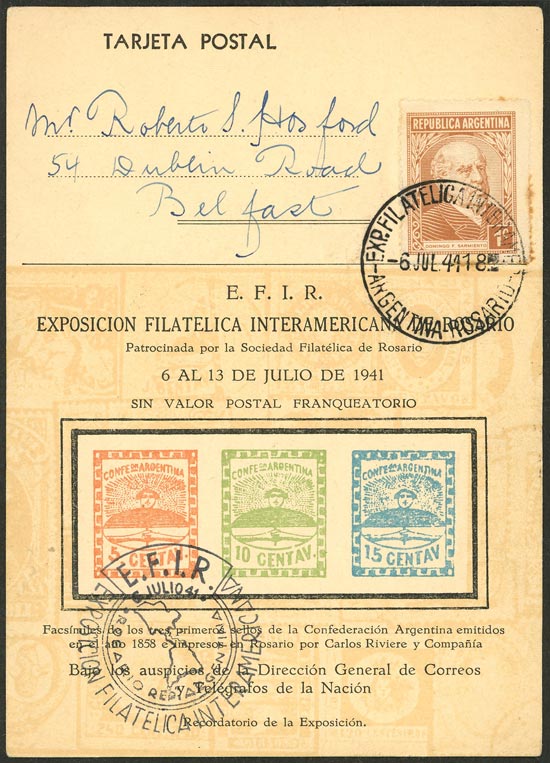 Lot 1110 - Argentina postal history - Guillermo Jalil - Philatino Auction # 2632 ARGENTINA: Great general auction with very low starts! Lot 1110 - Argentina postal history - Guillermo Jalil - Philatino Auction # 2632 ARGENTINA: Great general auction with very low starts!