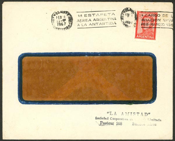 Lot 5 - argentine antarctica postal history - Guillermo Jalil - Philatino Auction # 2632 ARGENTINA: Great general auction with very low starts! Lot 5 - argentine antarctica postal history - Guillermo Jalil - Philatino Auction # 2632 ARGENTINA: Great general auction with very low starts!