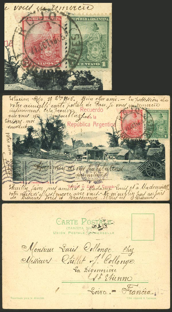 Lot 1081 - Argentina postal history -  Guillermo Jalil - Philatino Auction # 2632 ARGENTINA: Great general auction with very low starts!