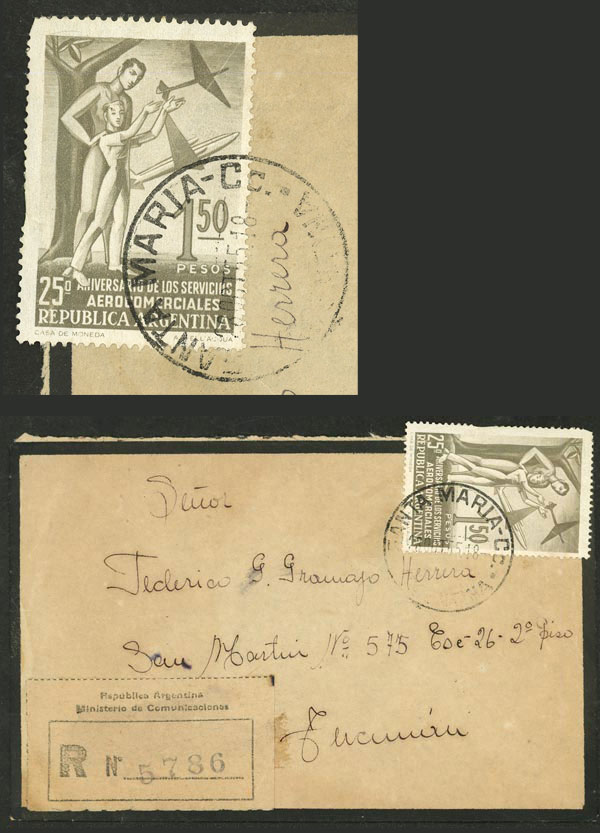 Lot 1127 - Argentina postal history -  Guillermo Jalil - Philatino Auction # 2632 ARGENTINA: Great general auction with very low starts!