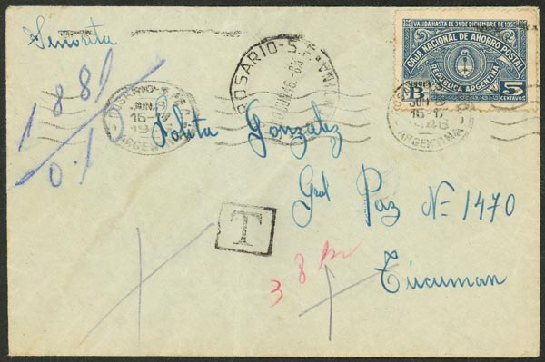 Lot 1091 - Argentina postal history -  Guillermo Jalil - Philatino Auction # 2632 ARGENTINA: Great general auction with very low starts!