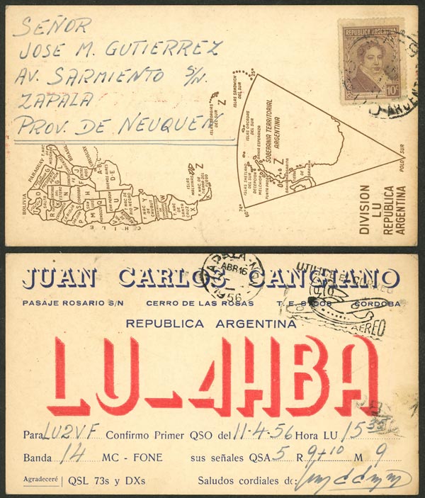 Lot 1128 - Argentina postal history -  Guillermo Jalil - Philatino Auction # 2632 ARGENTINA: Great general auction with very low starts!