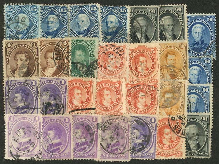 Lot 99 - Argentina general issues -  Guillermo Jalil - Philatino Auction # 2632 ARGENTINA: Great general auction with very low starts!