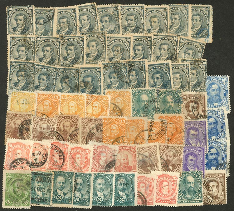 Lot 145 - Argentina general issues -  Guillermo Jalil - Philatino Auction # 2632 ARGENTINA: Great general auction with very low starts!