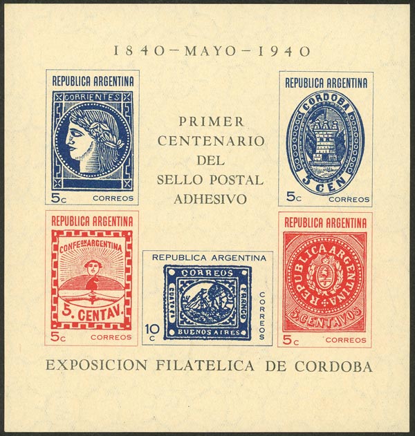 Lot 840 - Argentina souvenir sheets -  Guillermo Jalil - Philatino Auction # 2635 ARGENTINA: 
