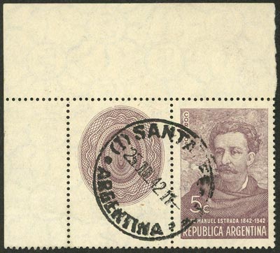 Lot 350 - Argentina general issues -  Guillermo Jalil - Philatino Auction # 2635 ARGENTINA: 