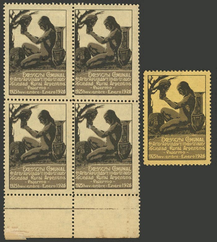 Lot 1135 - Argentina cinderellas - Guillermo Jalil - Philatino Auction # 2635 ARGENTINA: Lot 1135 - Argentina cinderellas - Guillermo Jalil - Philatino Auction # 2635 ARGENTINA: