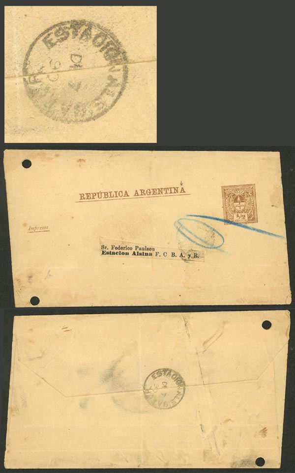 Lot 1106 - Argentina postal history -  Guillermo Jalil - Philatino Auction # 2635 ARGENTINA: 