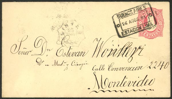 Lot 978 - Argentina postal history - Guillermo Jalil - Philatino Auction # 2635 ARGENTINA: Lot 978 - Argentina postal history - Guillermo Jalil - Philatino Auction # 2635 ARGENTINA: