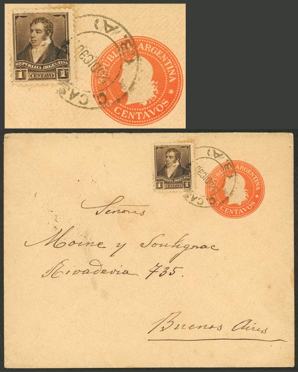 Lot 981 - Argentina postal history - Guillermo Jalil - Philatino Auction # 2635 ARGENTINA: Lot 981 - Argentina postal history - Guillermo Jalil - Philatino Auction # 2635 ARGENTINA:
