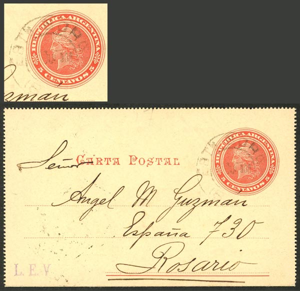 Lot 998 - Argentina postal history - Guillermo Jalil - Philatino Auction # 2635 ARGENTINA: Lot 998 - Argentina postal history - Guillermo Jalil - Philatino Auction # 2635 ARGENTINA:
