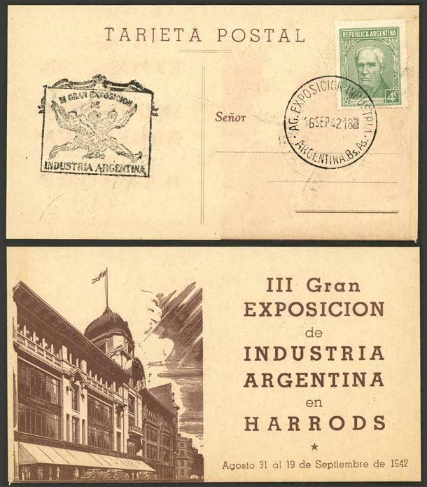 Lot 1034 - Argentina postal history - Guillermo Jalil - Philatino Auction # 2635 ARGENTINA: Lot 1034 - Argentina postal history - Guillermo Jalil - Philatino Auction # 2635 ARGENTINA: