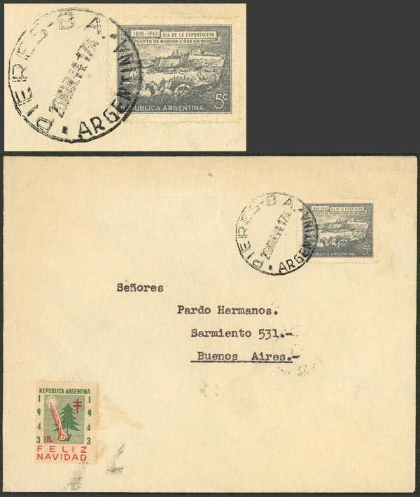 Lot 1037 - Argentina postal history - Guillermo Jalil - Philatino Auction # 2635 ARGENTINA: Lot 1037 - Argentina postal history - Guillermo Jalil - Philatino Auction # 2635 ARGENTINA: