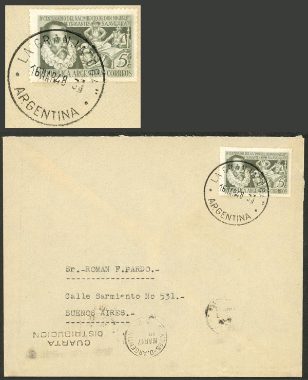 Lot 1045 - Argentina postal history - Guillermo Jalil - Philatino Auction # 2635 ARGENTINA: Lot 1045 - Argentina postal history - Guillermo Jalil - Philatino Auction # 2635 ARGENTINA: