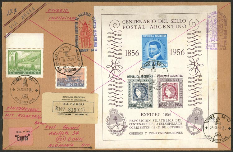 Lot 1066 - Argentina postal history -  Guillermo Jalil - Philatino Auction # 2635 ARGENTINA: 