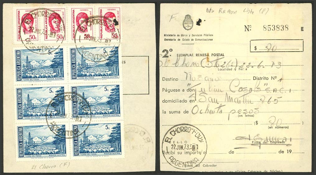 Lot 1092 - Argentina postal history - Guillermo Jalil - Philatino Auction # 2635 ARGENTINA: Lot 1092 - Argentina postal history - Guillermo Jalil - Philatino Auction # 2635 ARGENTINA: