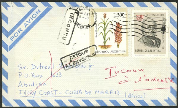Lot 975 - Argentina postal history - Guillermo Jalil - Philatino Auction # 2635 ARGENTINA: Lot 975 - Argentina postal history - Guillermo Jalil - Philatino Auction # 2635 ARGENTINA: