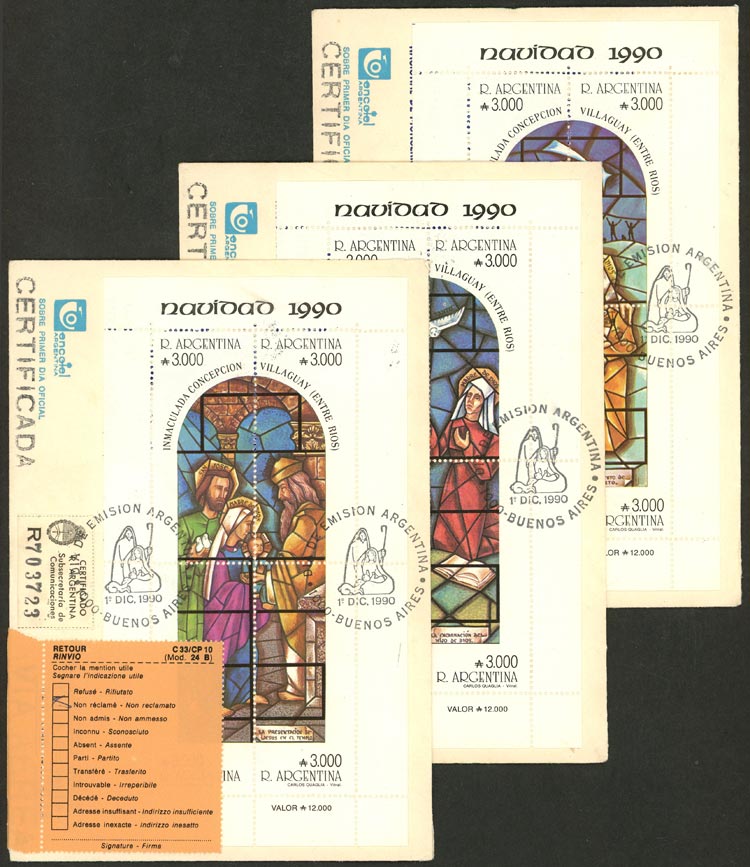 Lot 1105 - Argentina postal history -  Guillermo Jalil - Philatino Auction # 2635 ARGENTINA: 