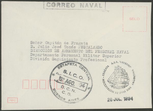 Lot 1111 - Argentina postal history -  Guillermo Jalil - Philatino Auction # 2635 ARGENTINA: 