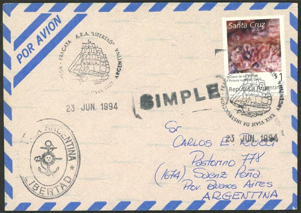 Lot 1110 - Argentina postal history -  Guillermo Jalil - Philatino Auction # 2635 ARGENTINA: 