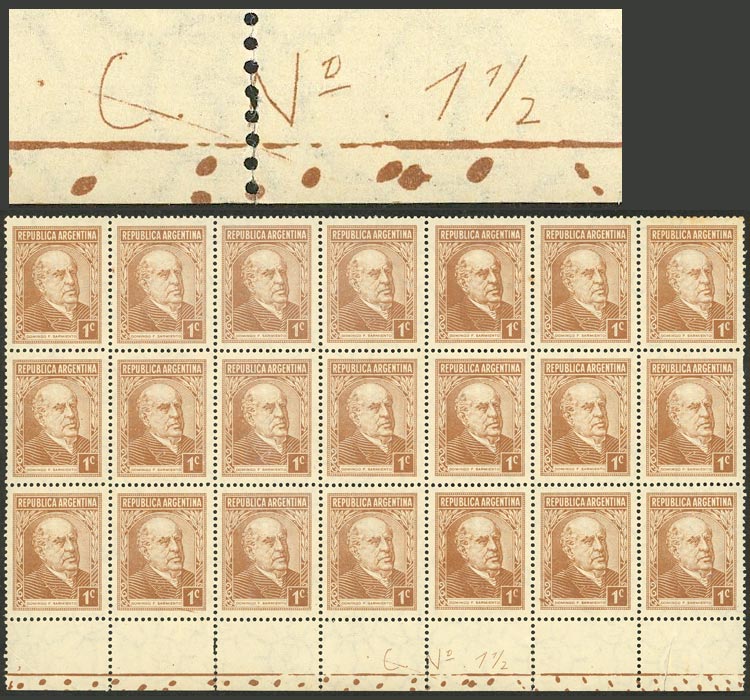 Lot 287 - Argentina general issues - Guillermo Jalil - Philatino Auction # 2635 ARGENTINA: Lot 287 - Argentina general issues - Guillermo Jalil - Philatino Auction # 2635 ARGENTINA: