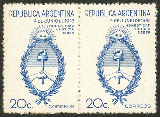 Lot 402 - Argentina general issues - Guillermo Jalil - Philatino Auction # 2635 ARGENTINA: Lot 402 - Argentina general issues - Guillermo Jalil - Philatino Auction # 2635 ARGENTINA: