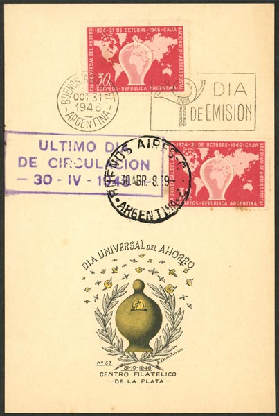 Lot 439 - Argentina general issues - Guillermo Jalil - Philatino Auction # 2635 ARGENTINA: Lot 439 - Argentina general issues - Guillermo Jalil - Philatino Auction # 2635 ARGENTINA:
