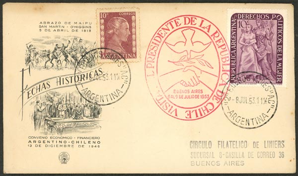 Lot 1058 - Argentina postal history -  Guillermo Jalil - Philatino Auction # 2635 ARGENTINA: 