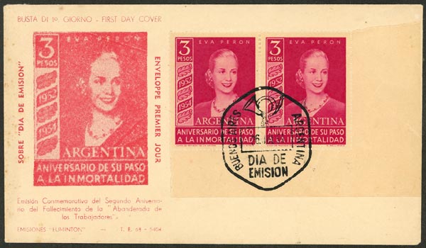 Lot 501 - Argentina general issues - Guillermo Jalil - Philatino Auction # 2635 ARGENTINA: Lot 501 - Argentina general issues - Guillermo Jalil - Philatino Auction # 2635 ARGENTINA: