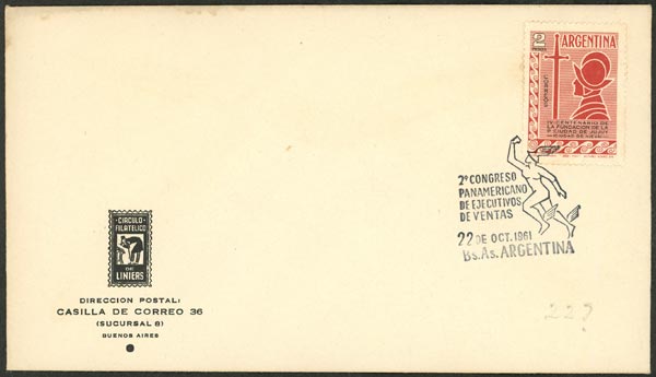 Lot 1076 - Argentina postal history - Guillermo Jalil - Philatino Auction # 2635 ARGENTINA: Lot 1076 - Argentina postal history - Guillermo Jalil - Philatino Auction # 2635 ARGENTINA: