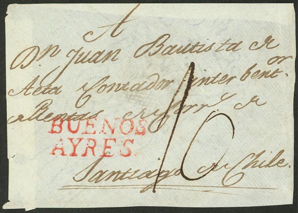Lot 966 - Argentina pre-stamp mail - Guillermo Jalil - Philatino Auction # 2635 ARGENTINA: Lot 966 - Argentina pre-stamp mail - Guillermo Jalil - Philatino Auction # 2635 ARGENTINA: