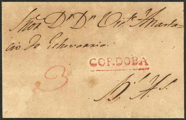 Lot 967 - Argentina pre-stamp mail - Guillermo Jalil - Philatino Auction # 2635 ARGENTINA: Lot 967 - Argentina pre-stamp mail - Guillermo Jalil - Philatino Auction # 2635 ARGENTINA: