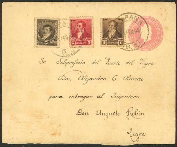Lot 1115 - Argentina postal history -  Guillermo Jalil - Philatino Auction # 2635 ARGENTINA: 
