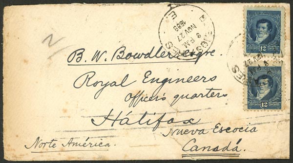 Lot 989 - Argentina postal history - Guillermo Jalil - Philatino Auction # 2635 ARGENTINA: Lot 989 - Argentina postal history - Guillermo Jalil - Philatino Auction # 2635 ARGENTINA: