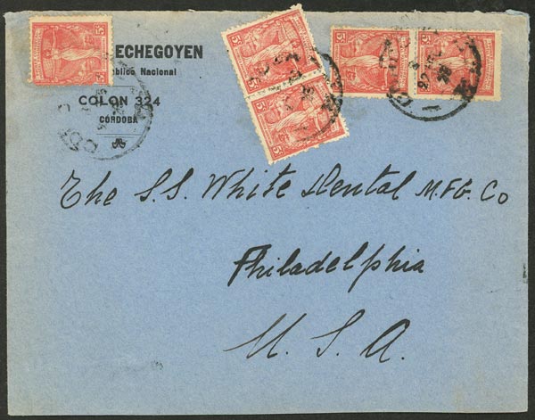 Lot 1008 - Argentina postal history - Guillermo Jalil - Philatino Auction # 2635 ARGENTINA: Lot 1008 - Argentina postal history - Guillermo Jalil - Philatino Auction # 2635 ARGENTINA: