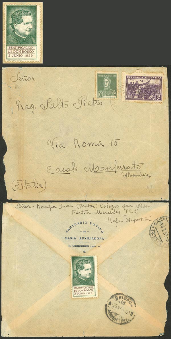 Lot 1017 - Argentina postal history - Guillermo Jalil - Philatino Auction # 2635 ARGENTINA: Lot 1017 - Argentina postal history - Guillermo Jalil - Philatino Auction # 2635 ARGENTINA: