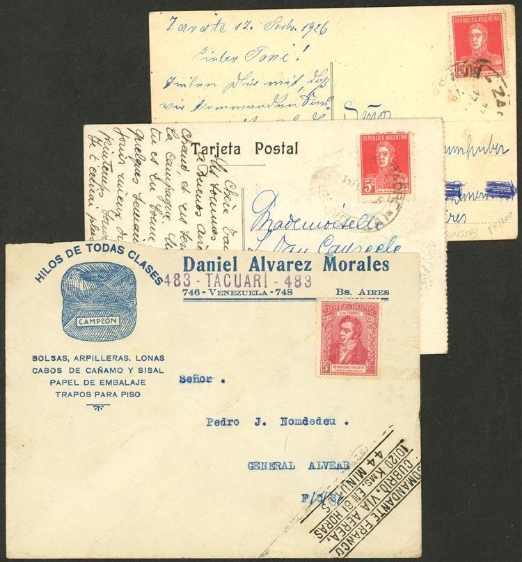 Lot 1006 - Argentina postal history - Guillermo Jalil - Philatino Auction # 2635 ARGENTINA: Lot 1006 - Argentina postal history - Guillermo Jalil - Philatino Auction # 2635 ARGENTINA: