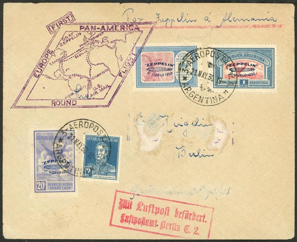 Lot 1013 - Argentina postal history - Guillermo Jalil - Philatino Auction # 2635 ARGENTINA: Lot 1013 - Argentina postal history - Guillermo Jalil - Philatino Auction # 2635 ARGENTINA: