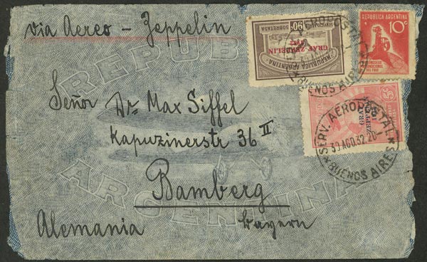 Lot 1023 - Argentina postal history - Guillermo Jalil - Philatino Auction # 2635 ARGENTINA: Lot 1023 - Argentina postal history - Guillermo Jalil - Philatino Auction # 2635 ARGENTINA: