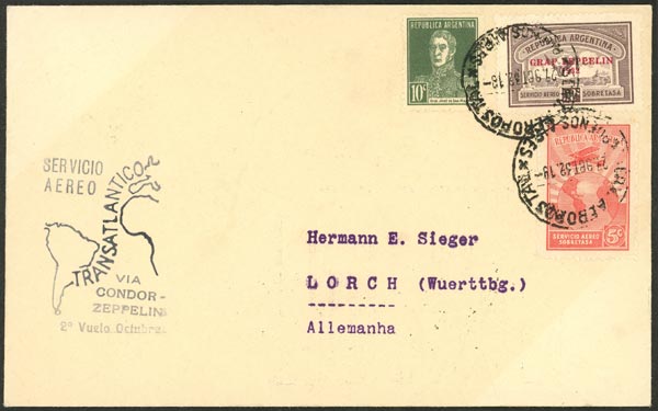 Lot 1024 - Argentina postal history - Guillermo Jalil - Philatino Auction # 2635 ARGENTINA: Lot 1024 - Argentina postal history - Guillermo Jalil - Philatino Auction # 2635 ARGENTINA: