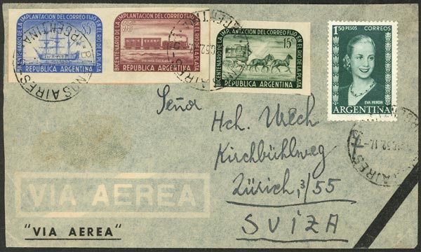 Lot 1055 - Argentina postal history -  Guillermo Jalil - Philatino Auction # 2635 ARGENTINA: 