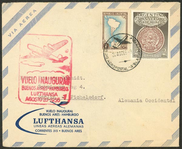 Lot 1063 - Argentina postal history -  Guillermo Jalil - Philatino Auction # 2635 ARGENTINA: 