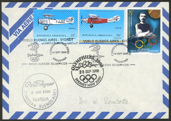Lot 972 - Argentina postal history - Guillermo Jalil - Philatino Auction # 2635 ARGENTINA: Lot 972 - Argentina postal history - Guillermo Jalil - Philatino Auction # 2635 ARGENTINA: